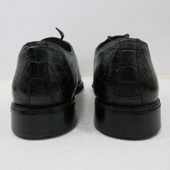 Ramo Alto Croco Print Square Toe Leather Dress Men's Footwear Oxfords Sz 12 M - Picture 2 of 6